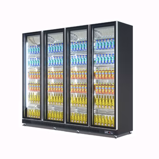 Commercial Bar Vertical Beer Bottle Display Refrigerator