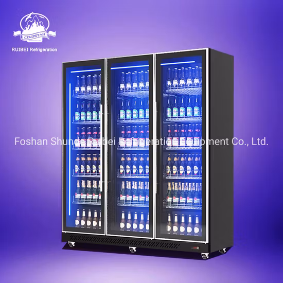 Commercial Bar Vertical Beer Bottle Display Refrigerator