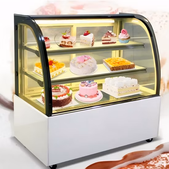 Bäckerei-Kühlschrank, Kuchen-Kühlschrank, Glastür, Kuchen-Display, Kühlvitrine, Gefrierschrank, Kühlvitrine für süße Kuchen