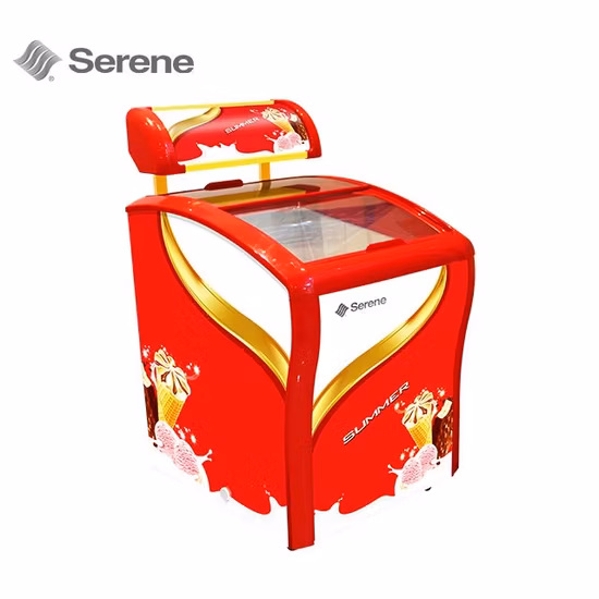 Mini-OEM-Gefrierschrank, CE-CB-Zertifikat, Eiscreme-Gelato-Schaufenster, horizontaler Gefrierschrank, Ausstellungs-Gefrierschrank, Eiscreme-Gefrierschrank